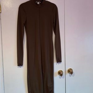 Olive green Boston Midi Dress